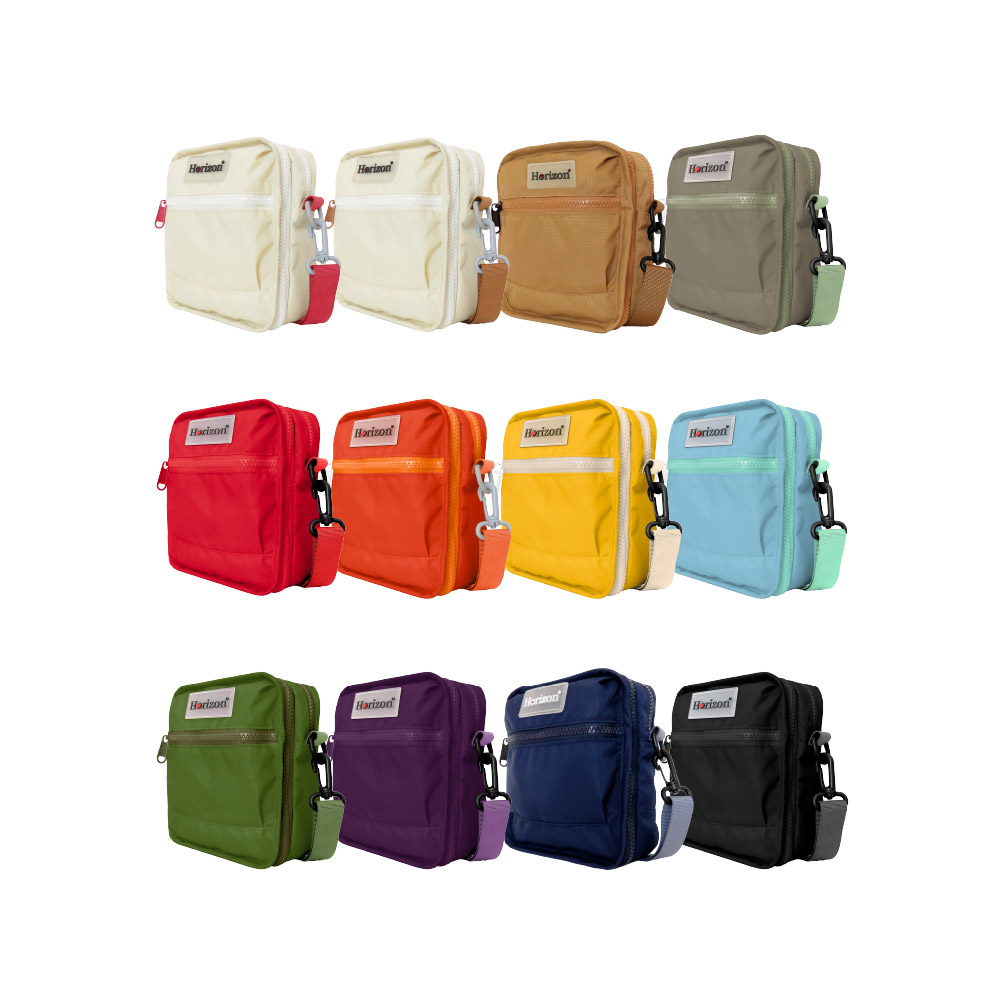 Color assortment of Horizon Toastie Crossbody Bags for retail display planning